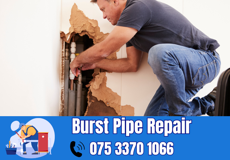 burst pipe repair West Kingsdown